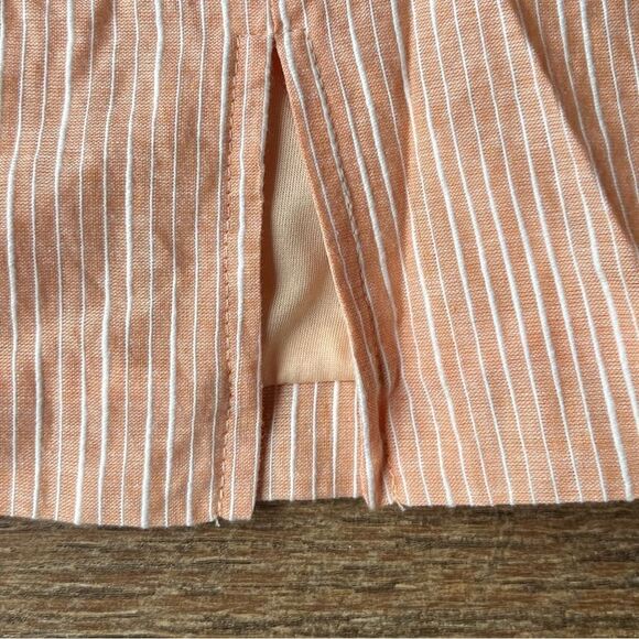 LA Hearts PEACHY Orange White Stripe Cutout Mini Dress Sz S new with tag🏷 - Picture 3 of 12